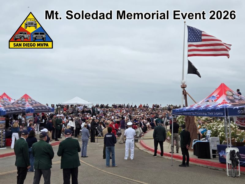 Crowd gathered at Mt. Soledad Veterans Memorial ceremony 2026